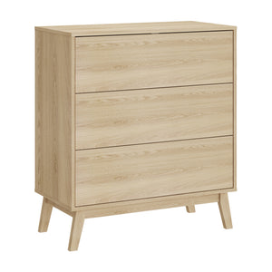 Cassettiera Aastmabospoo Comò a 3 Cassetti 90 x 80 x 40 cm  [en.casa]