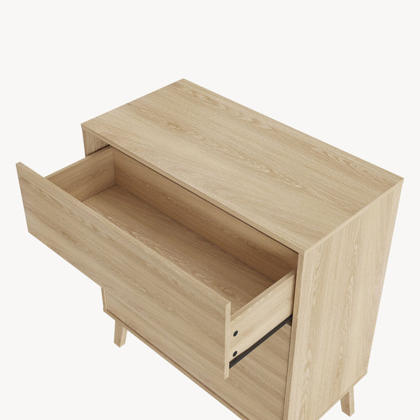 Cassettiera Aastmabospoo Comò a 3 Cassetti 90 x 80 x 40 cm  [en.casa]