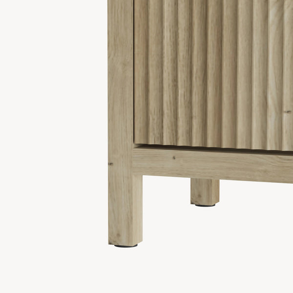 Credenza Lukkodso Comò con Anta e 3 Scomparti Aperti 82 x 75 x 30 cm [en.casa]