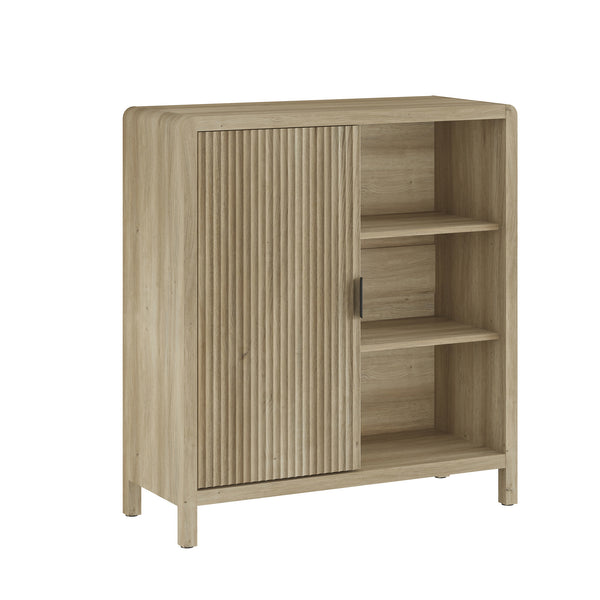 Credenza Lukkodso Comò con Anta e 3 Scomparti Aperti 82 x 75 x 30 cm [en.casa]