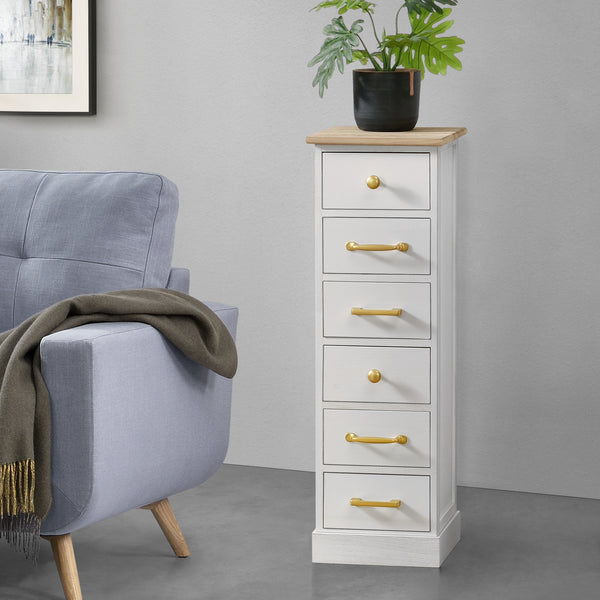 Comò Salo con 6 cassetti 91x29x27cm in vari colori [en.casa]