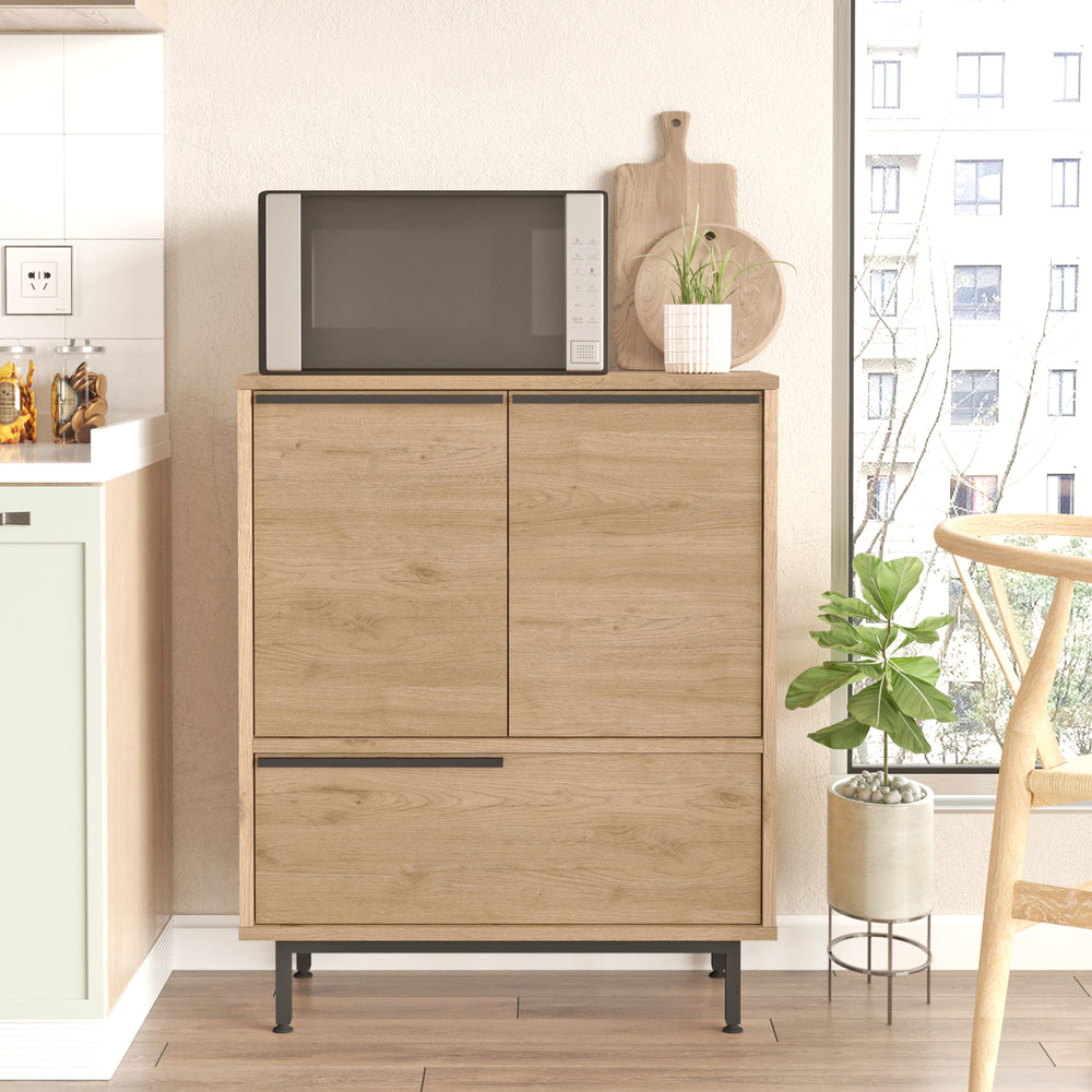 Credenza Vesanto a 3 Ante Mobile da Stoccaggio 91x75x36 cm [en.casa] 