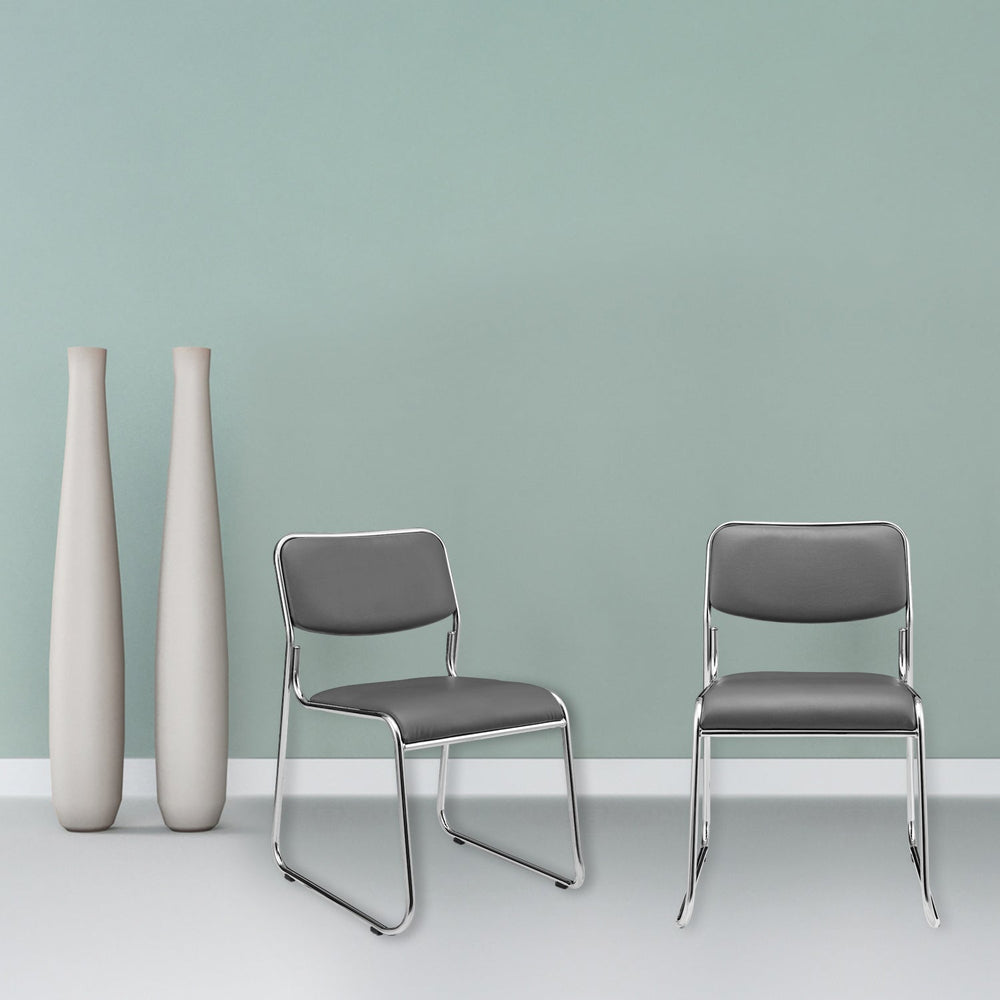 Sedia da conferenza set da 4 con rivestimento in similpelle in diversi colori [pro.tec] - premiumXL