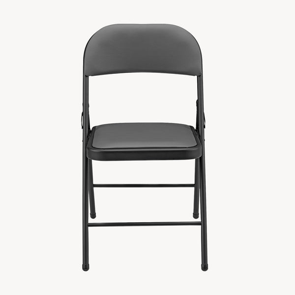 Set di 6 Sedie Pieghevoli da Conferenza con Telaio in Metallo 80 x 46 x 50 cm pro.tec