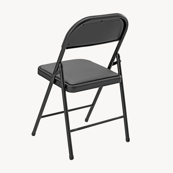 Set di 6 Sedie Pieghevoli da Conferenza con Telaio in Metallo 80 x 46 x 50 cm pro.tec