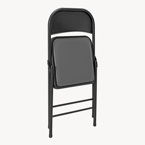 Set di 6 Sedie Pieghevoli da Conferenza con Telaio in Metallo 80 x 46 x 50 cm pro.tec