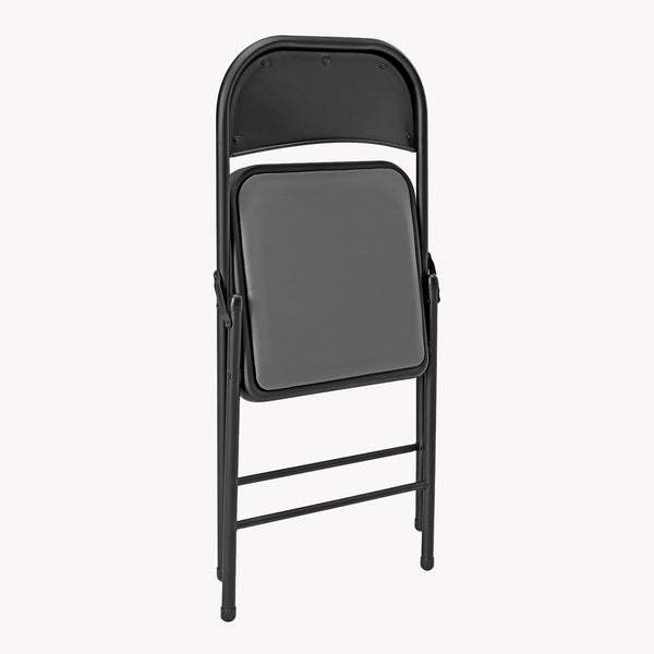 Set di 6 Sedie Pieghevoli da Conferenza con Telaio in Metallo 80 x 46 x 50 cm pro.tec