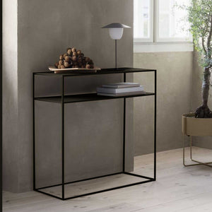 Consolle Kuhmo 85 x 80 x 30 cm Nero [en.casa]