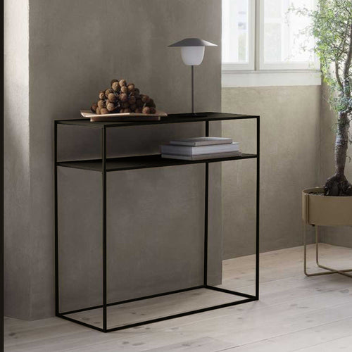 Consolle Kuhmo 85 x 80 x 30 cm Nero [en.casa]