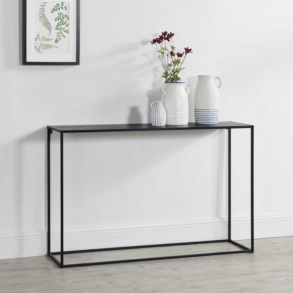 Consolle in metallo nero in varie dimensioni [en.casa] - premiumXL