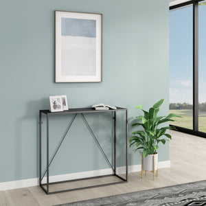 Tavolo a Consolle Austevoll in Acciaio 90 x 30 x 80 cm - Vari Colori [en.casa] 
