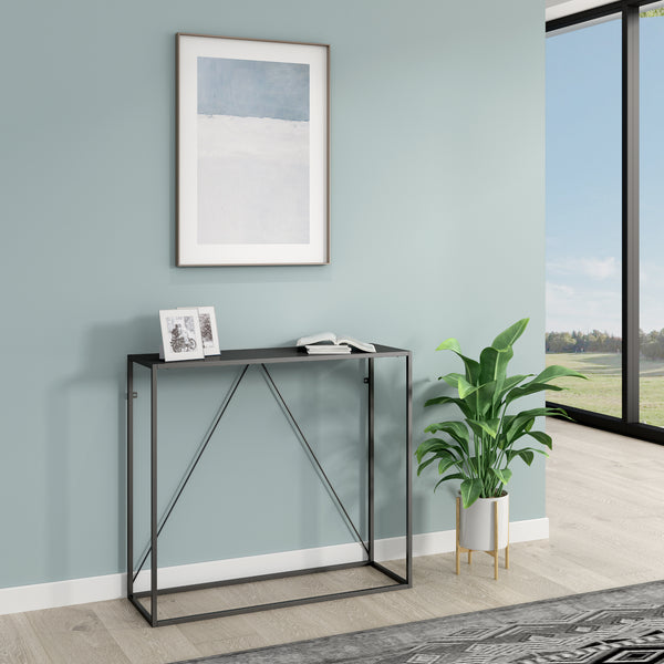 Tavolo a Consolle Austevoll in Acciaio 90 x 30 x 80 cm - Vari Colori [en.casa] 