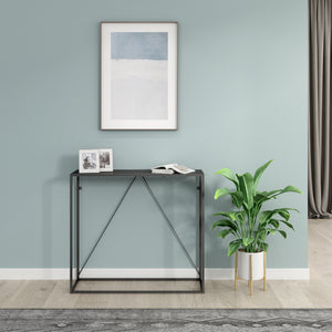 Tavolo a Consolle Austevoll in Acciaio 90 x 30 x 80 cm - Vari Colori [en.casa] 