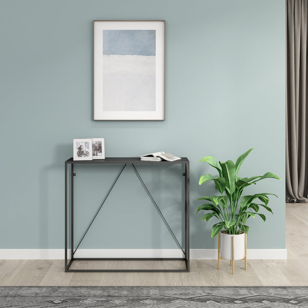 Tavolo a Consolle Austevoll in Acciaio 90 x 30 x 80 cm - Vari Colori [en.casa] 