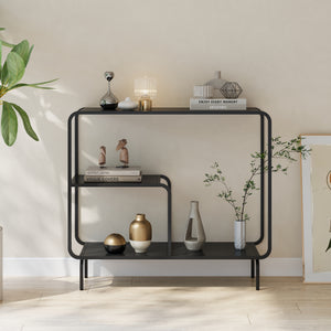 Tavolo a Consolle Færder in Acciaio [en.casa] 