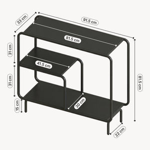 Tavolo a Consolle Færder in Acciaio [en.casa] 