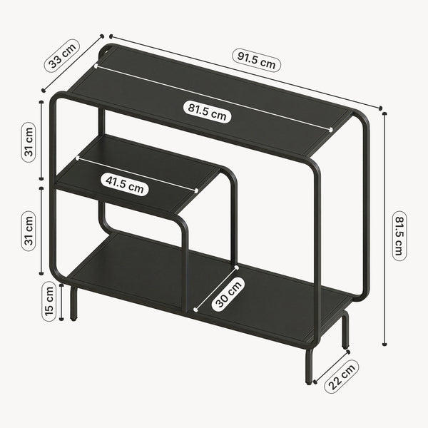 Tavolo a Consolle Færder in Acciaio [en.casa] 