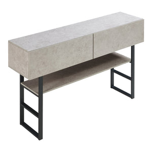 Tavolo Consolle Varberg con Cassetti e Ripiano 75 x 120 x 30 cm [en.casa]