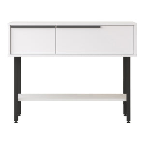 Tavolo Consolle Vesanto con Scomparti Chiusi 100 x 30 x 76 cm [en.casa] 