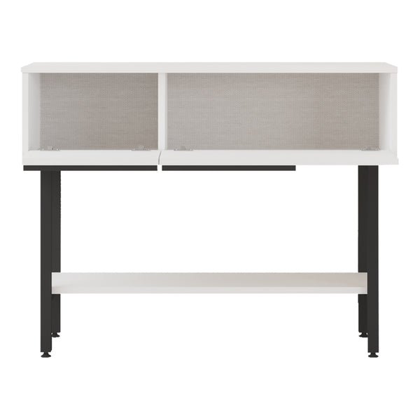 Tavolo Consolle Vesanto con Scomparti Chiusi 100 x 30 x 76 cm [en.casa] 