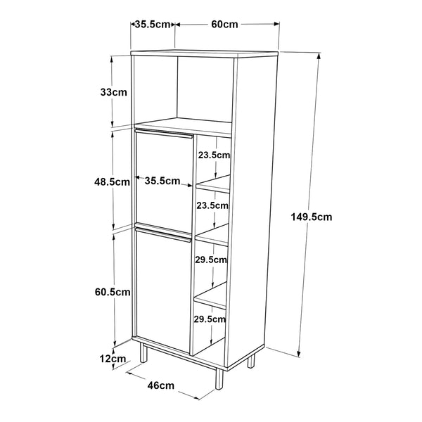 Mobile da cucina Vesanto 162x60x36 cm [en.casa]