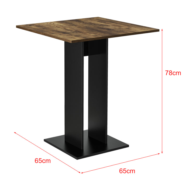 Schizzo in scala Tavolo Quadrato Lindesnes da Cucina Pranzo Bar 65 x 65 x 78 cm - Vari Colori [en.casa]