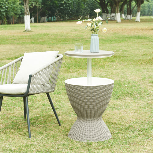 Kühltisch Atessa 58x48,5cm Hellbraun [casa.pro] - premiumXL