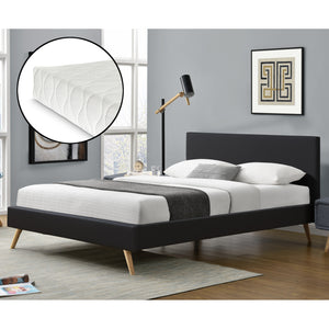 Letto imbottito Funchal con materasso in varie misure e colori Corium