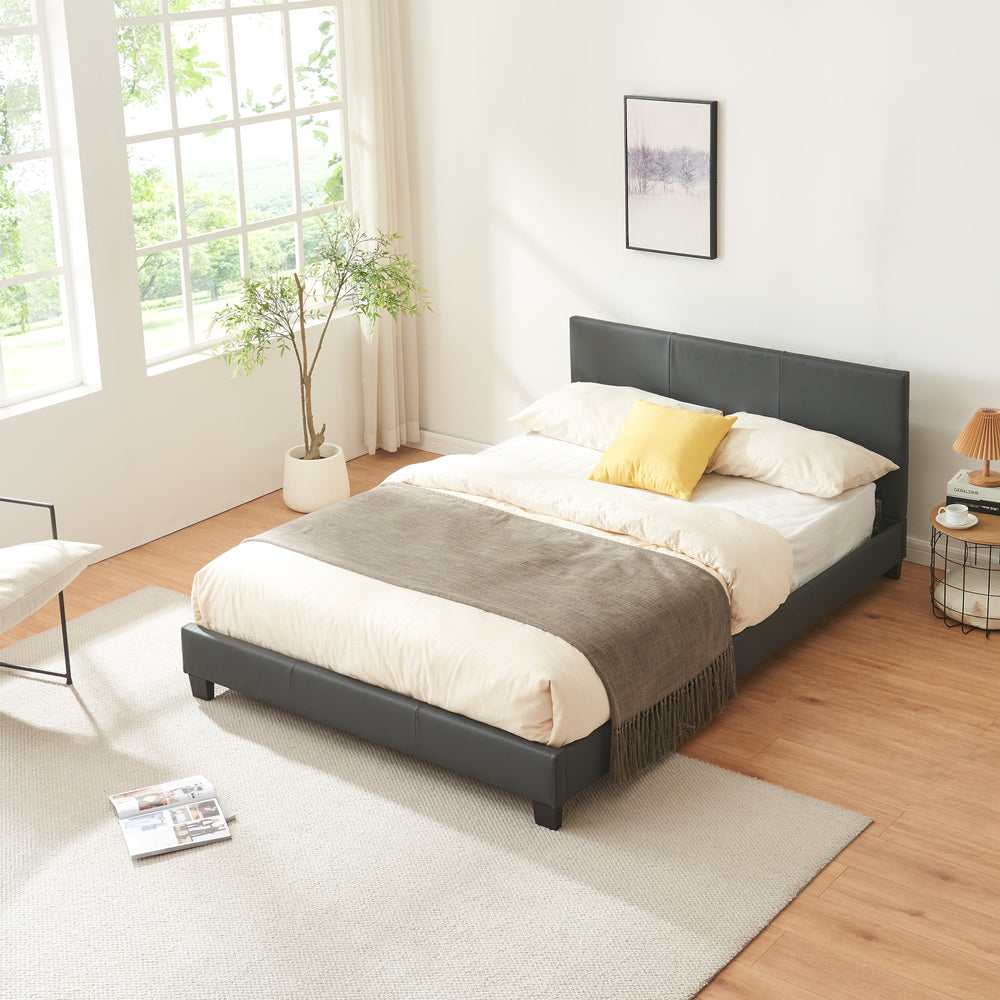Letto in similpelle con materasso rivestimento in similpelle Corium - premiumXL