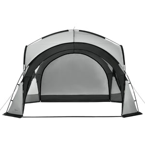 Tenda 'Grästorp' per Eventi - Gazebo con Illuminazione a LED Zanzarieri e 2 Pareti Chiudibili - Vari Colori [pro.tec] 
