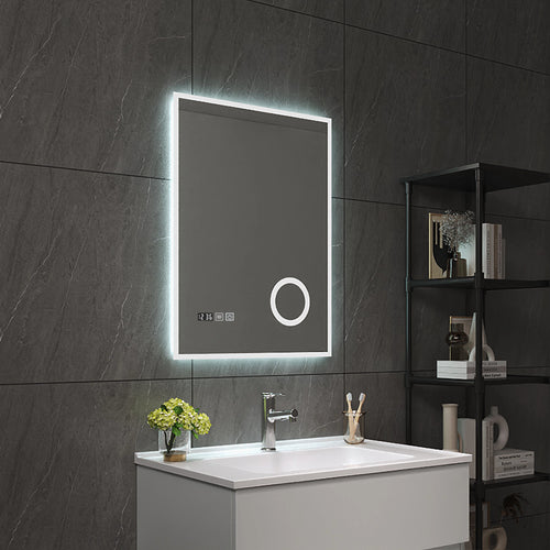 Specchio da bagno LED Lizzano bianco in varie dimensioni [pro.tec] - premiumXL