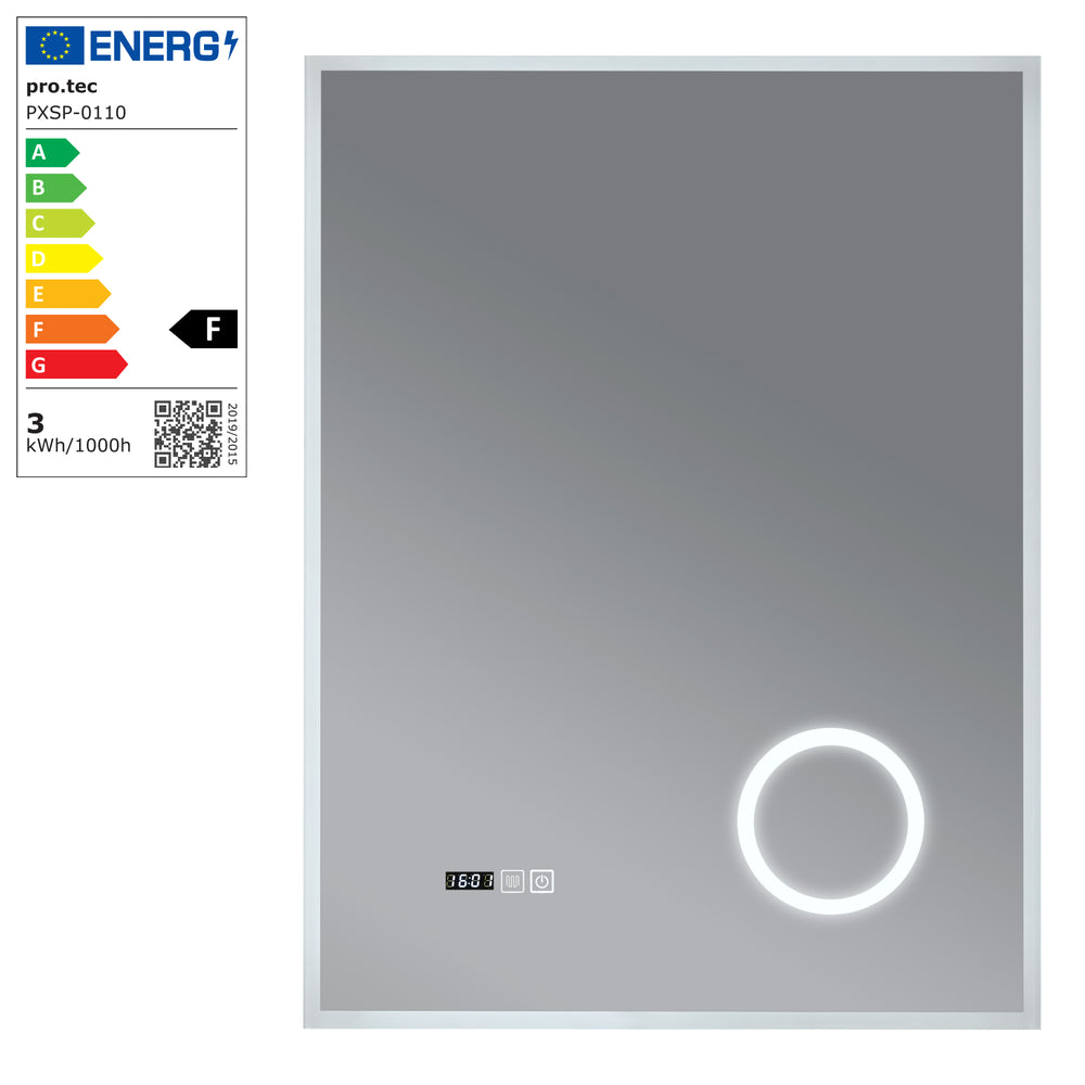 Specchio da bagno LED Lizzano bianco in varie dimensioni [pro.tec] - premiumXL