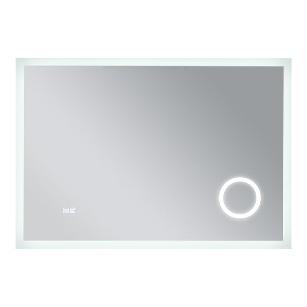Specchio LED da Parete Scafa Multifunzionale Cornice Bianca - Varie Misure - pro.tec