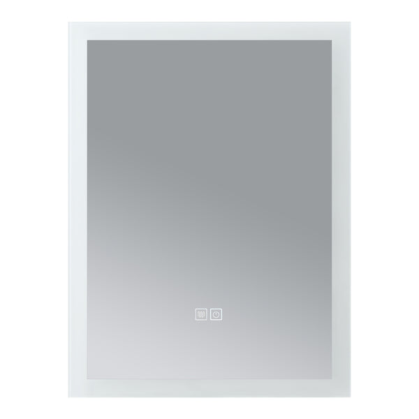 Specchio LED da Parete Scafa Multifunzionale Cornice Bianca - Varie Misure - pro.tec