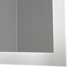Specchio LED da Parete Scafa Multifunzionale Cornice Bianca - Varie Misure - pro.tec