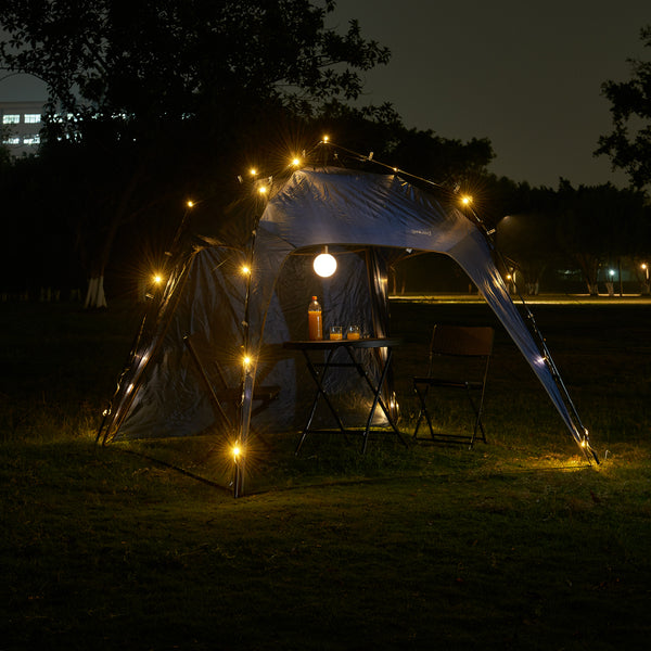 Gazebo pieghevole Barendrecht con illuminazione LED 2,5x2,5 metri [pro.tec]