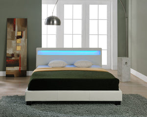 Letto imbottito LED Paris in vari colori e dimensioni [Corium]