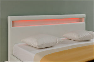 Letto imbottito LED Paris in vari colori e dimensioni [Corium]