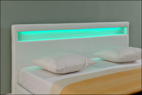 Letto imbottito LED Paris in vari colori e dimensioni [Corium]