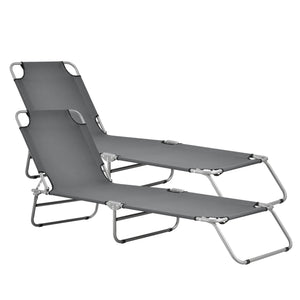 Lettino prendisole Carcao set da 2 [casa.pro] - premiumXL