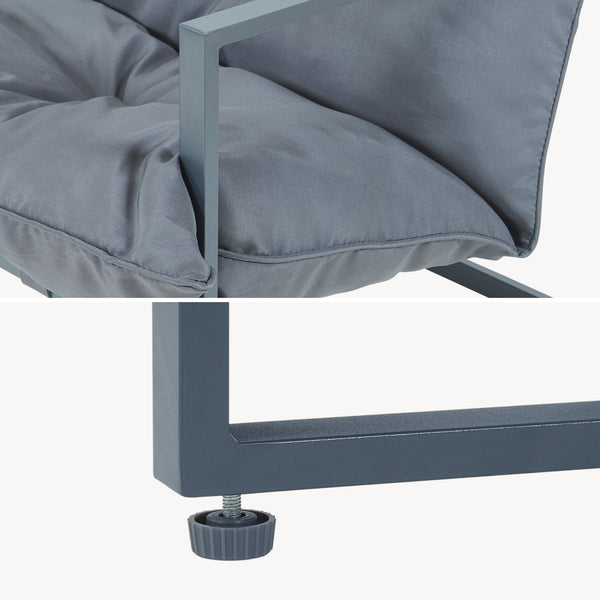 Set Salottino per Esterno Karg Divano Modulare a 3 pezzi e Tavolino casa.pro 
