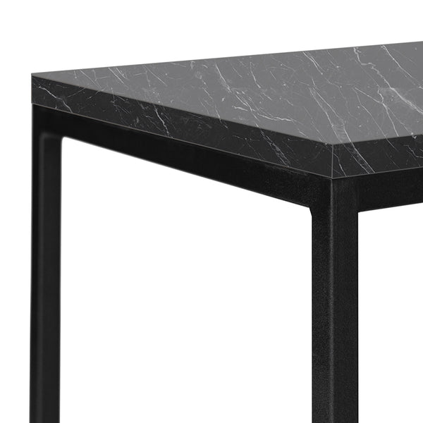 Tavolo a Consolle 'Kittilä' Mobile da Ingresso con Telaio in Metallo Nero e Piano Truciolare in Vari Colori [en.casa]