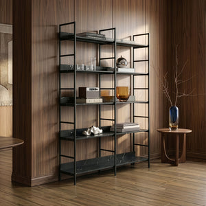 Libreria Noskik Scaffale da Terra con Ripiani 180 x 120 x 30 cm [en.casa]

