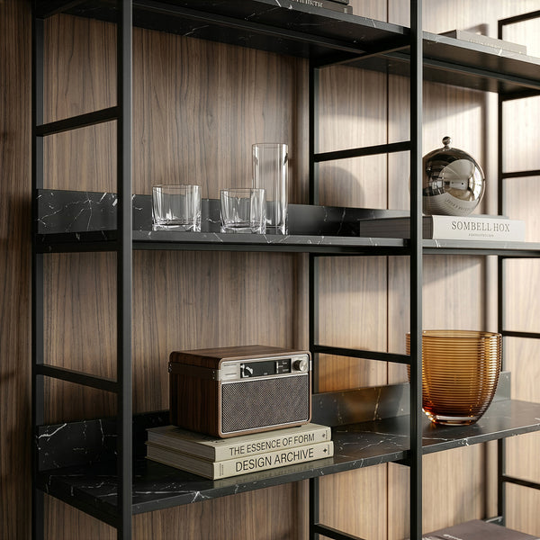 Libreria Noskik Scaffale da Terra con Ripiani 180 x 120 x 30 cm [en.casa]

