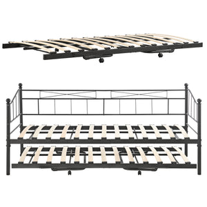 Letto in metallo Skutskär 90x200cm en.casa