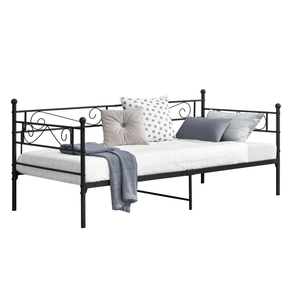 Letto in metallo Kerava 90x200 cm in diversi colori en.casa - premiumXL