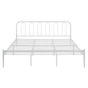 Letto in metallo Hanko in varie misure Bianco en.casa