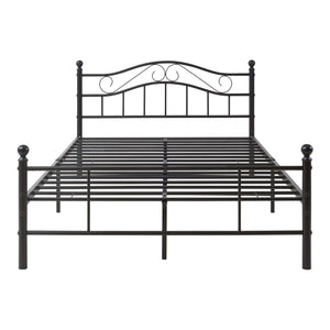 Letto Piazza e Mezza Florenz in Acciaio con Testiera Alta Decorativa 120 x 200 cm [en.casa]