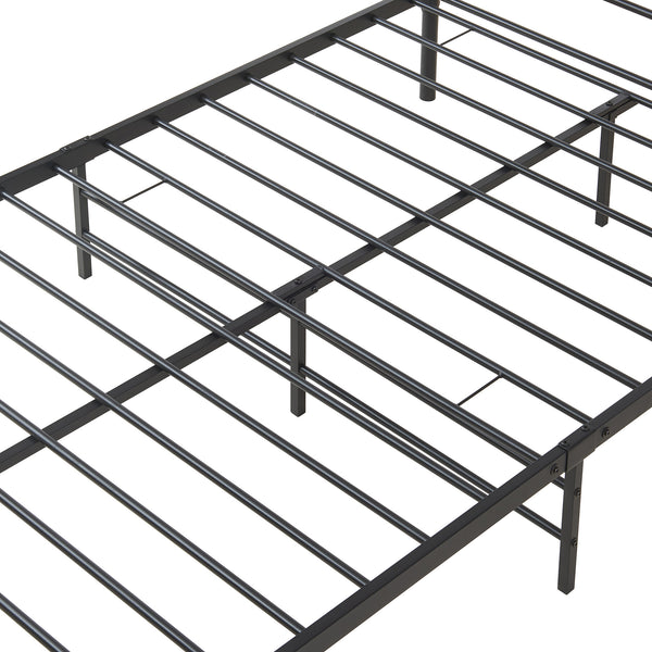 Letto Piazza e Mezza Florenz in Acciaio con Testiera Alta Decorativa 120 x 200 cm [en.casa]