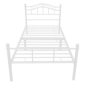 Letto in metallo Firenze 120x200 cm con/senza materasso in schiuma fredda vari colori [en.casa]